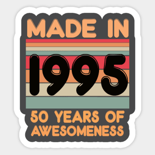 Made In 1995 Sticker